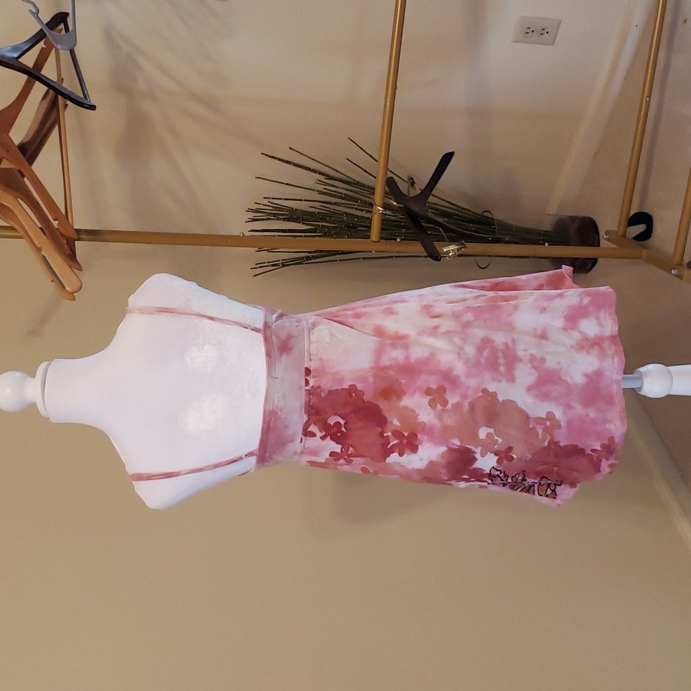 Pink Flower 🌸 Summer Dress Size Small - Picture 5 of 5